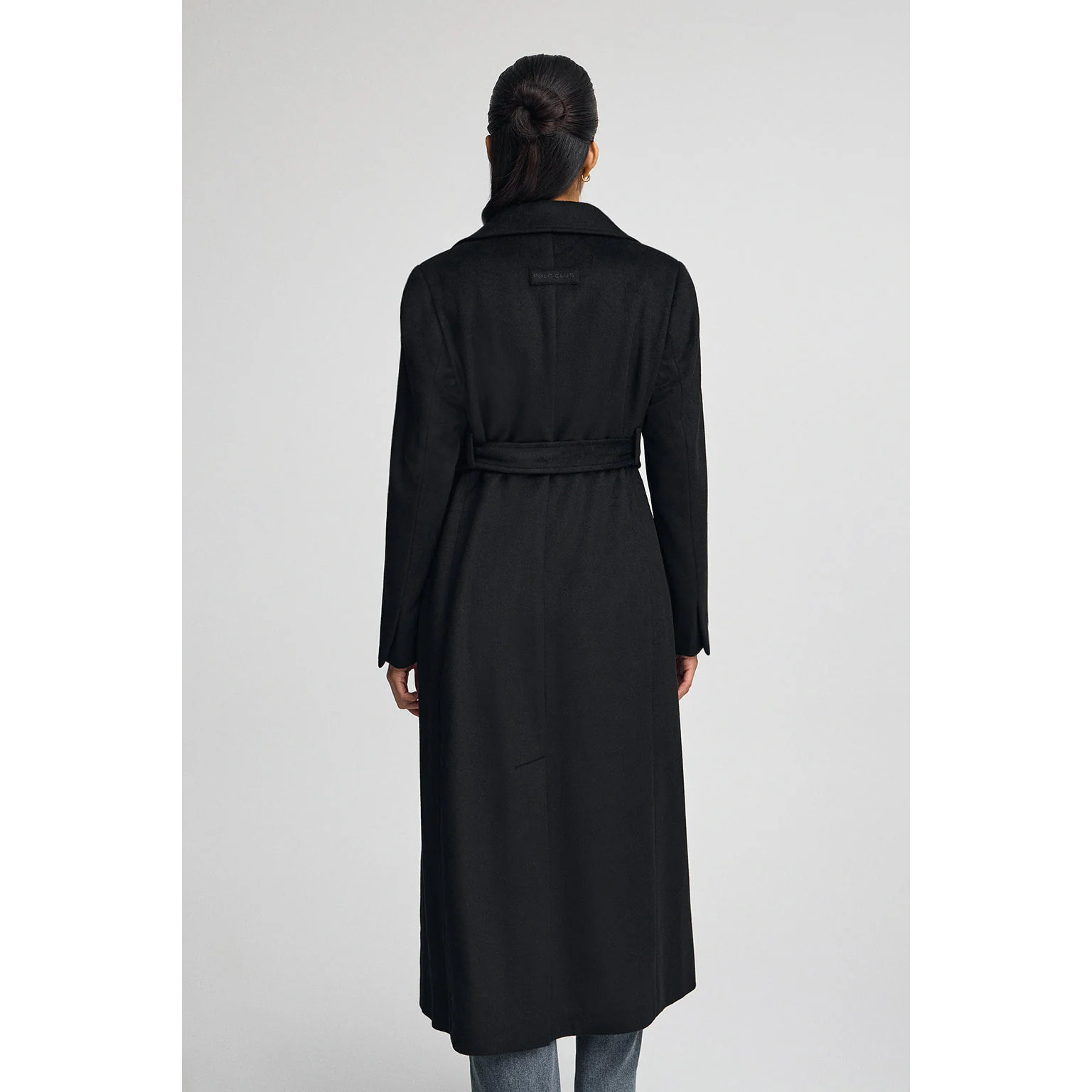 Giaccone Camila Coat nero con logo Polo Club