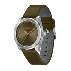 Reloj Hugo 1530351 Hombre Analogico Cuarzo con Correa de Piel