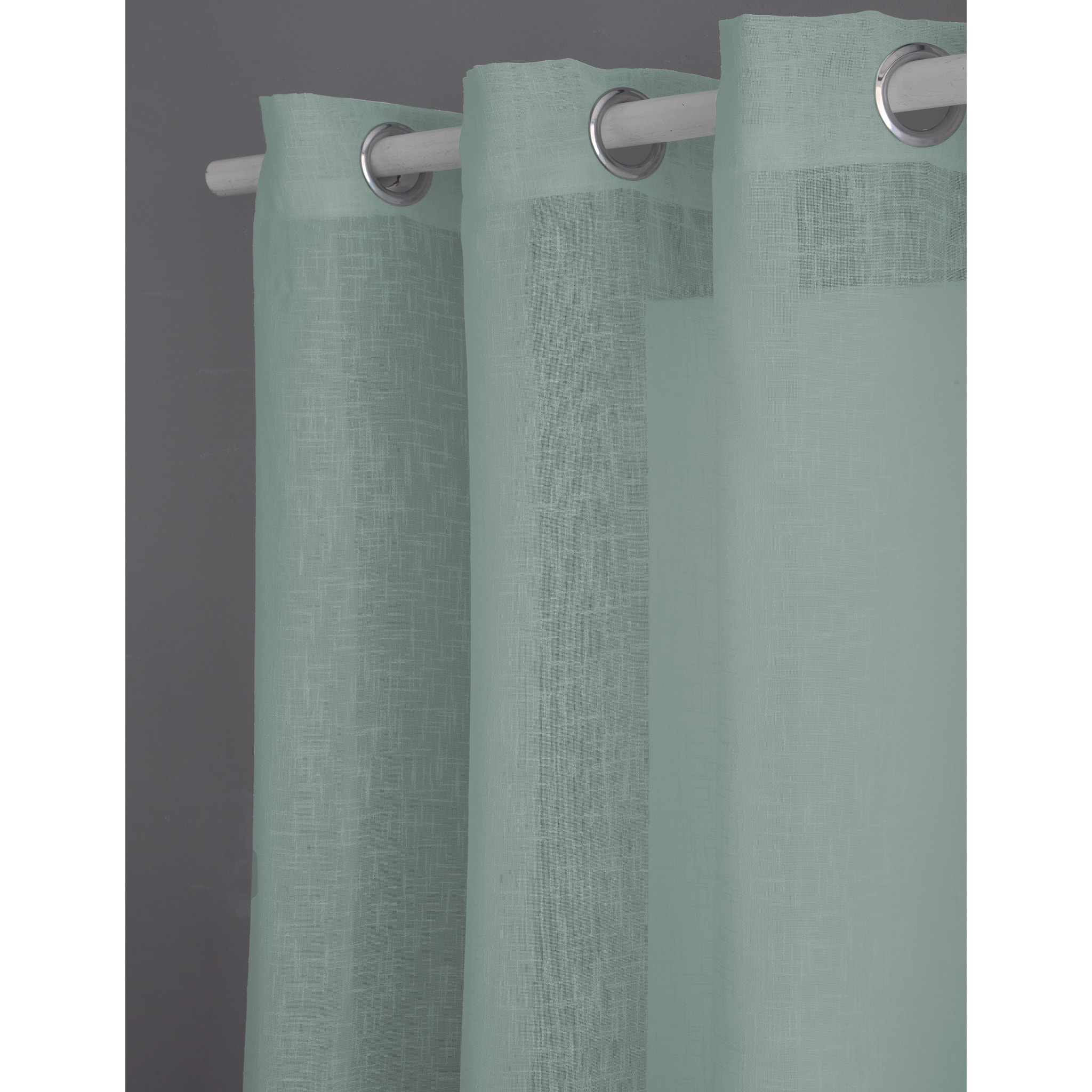 Cortina Lisa - Con Ojales - 100% Poliéster - Lino