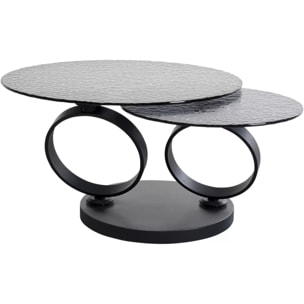 Table basse Beverly Bubble noire Kare Design