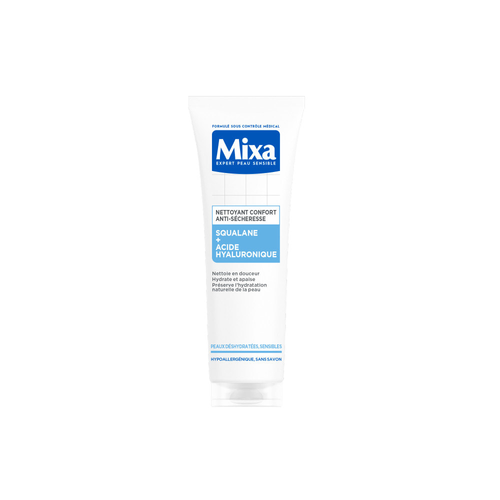Mixa Nettoyant Confort Anti-sécheresse au Squalane et Acide Hyaluronique 150 ml