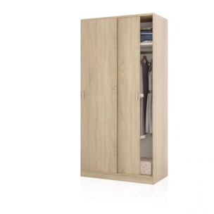 Armario Lenor 2 Puertas Correderas Roble Canadian