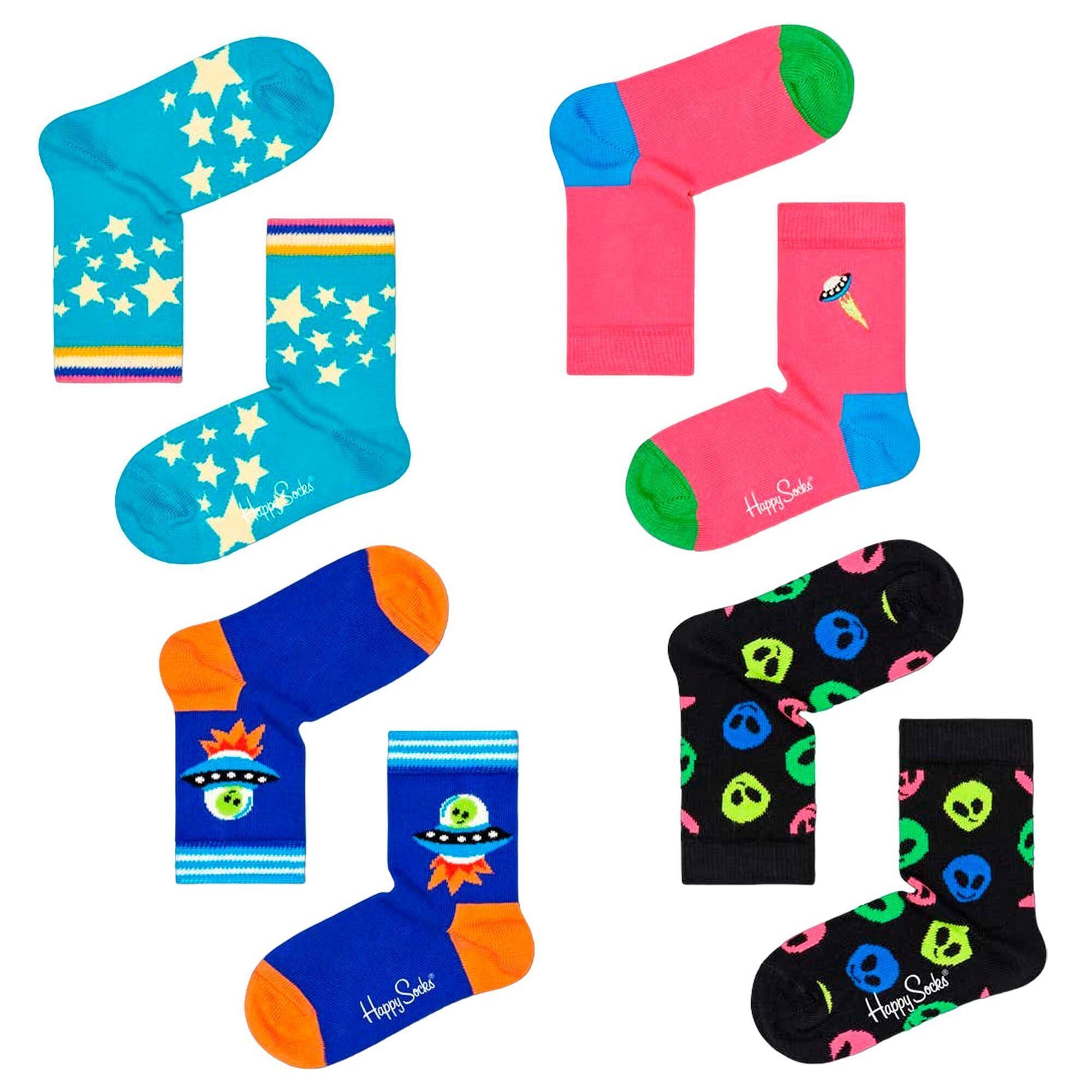 Calcetines 4-pack kids space gift set