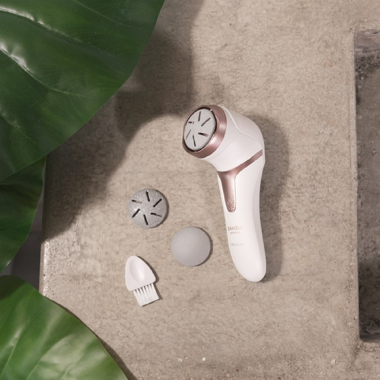 Cecotec Bamba SkinCare Lime à pieds électrique avec batterie rechargeable au lit