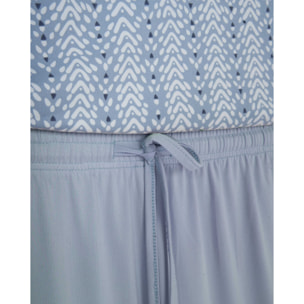 Pijama largo suave zuberi índigo