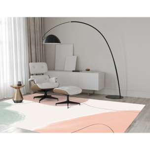 Alfombra de vinilo CERAMIKO, Zoa, diseño moderno 100x150 cm