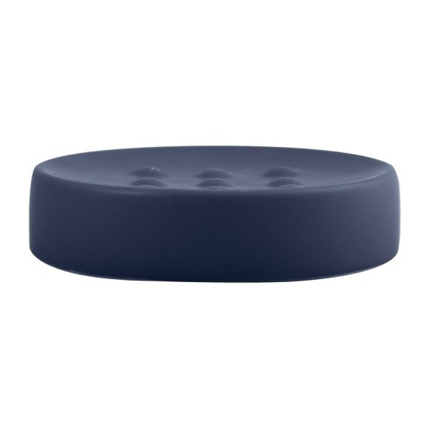 Porte savon Céramique TUBE-MATT Bleu Foncé mat Spirella