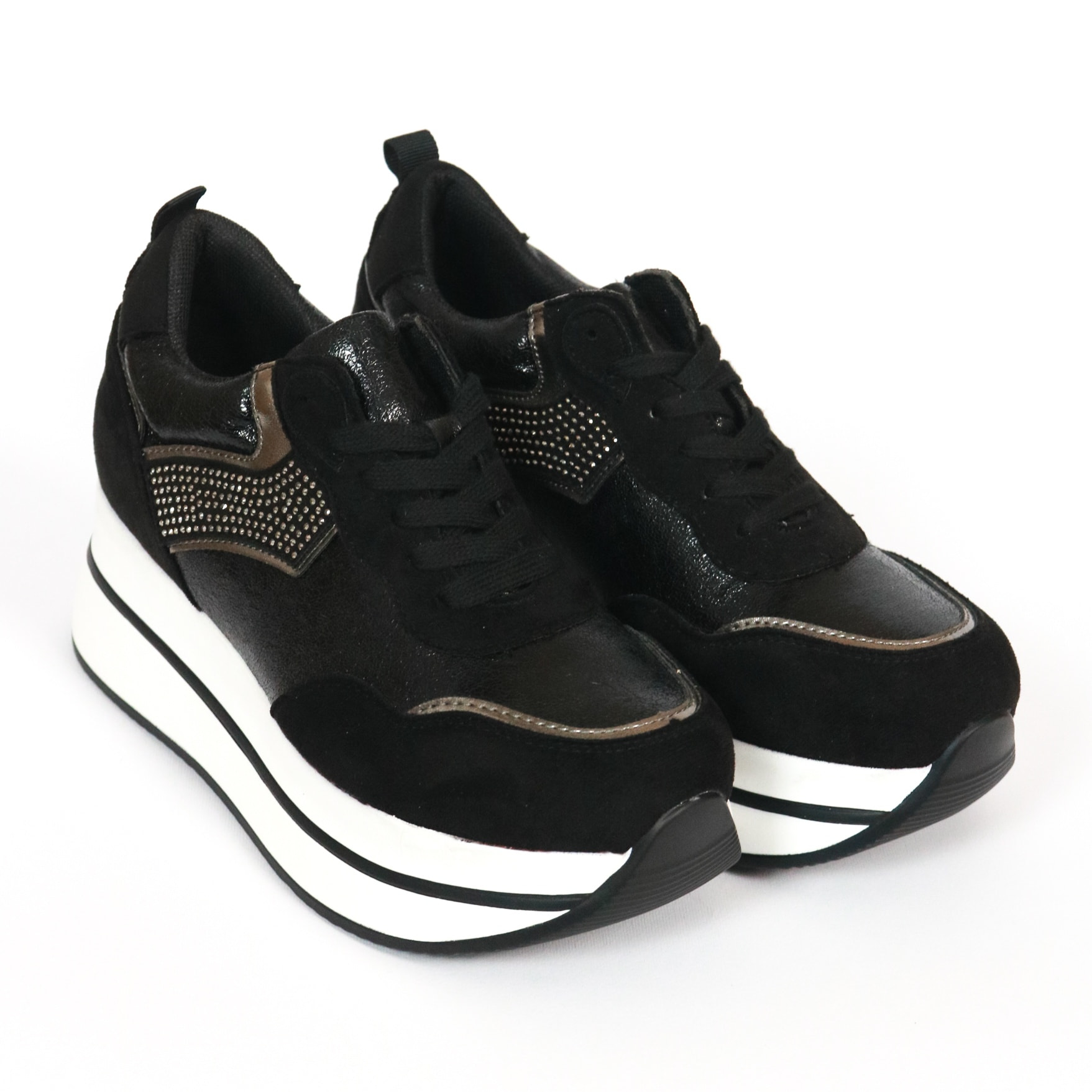 SNEAKERS ALTA CRACK CHOCOLA' NERO