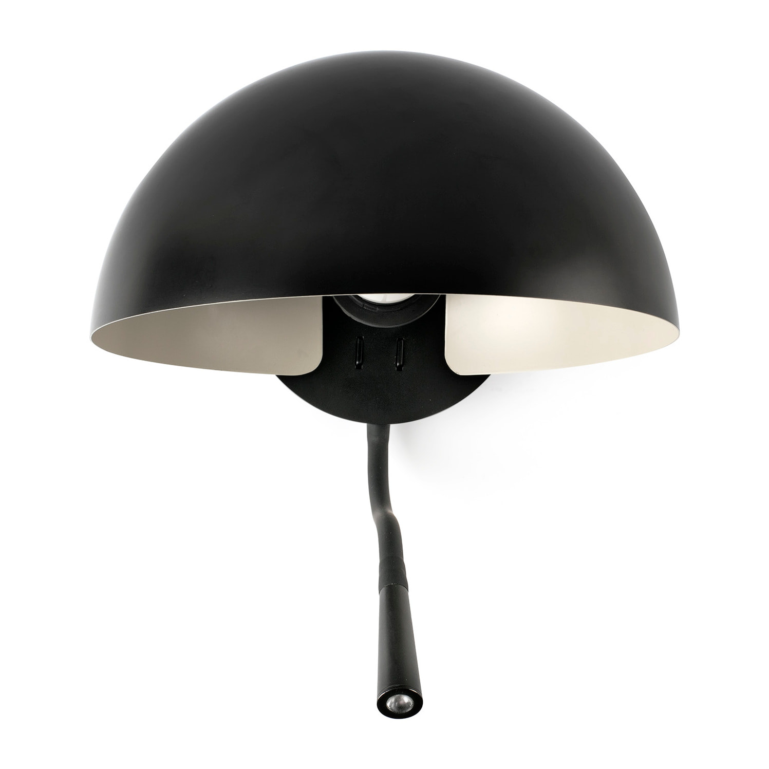 DOMINICA Lampe applique noire avec lecteur