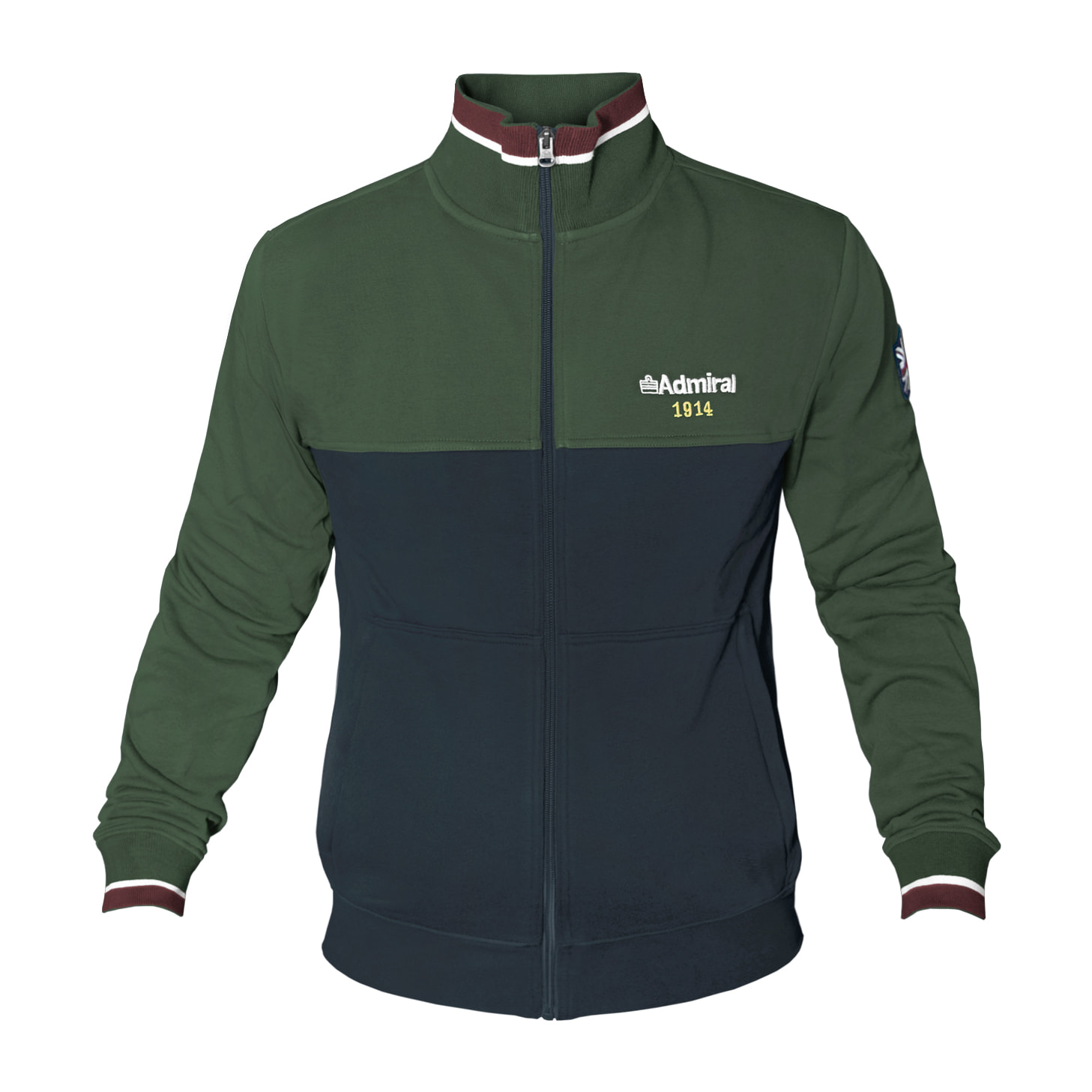 Tuta Uomo ADMIRAL Cotone Felpato Zip