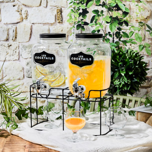 Double Fontaine A Boisson Bistrot 2x4l