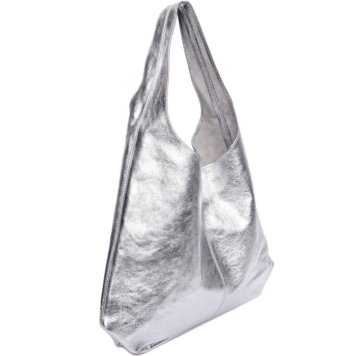 Borsa a mano Anna Luchini Argentato