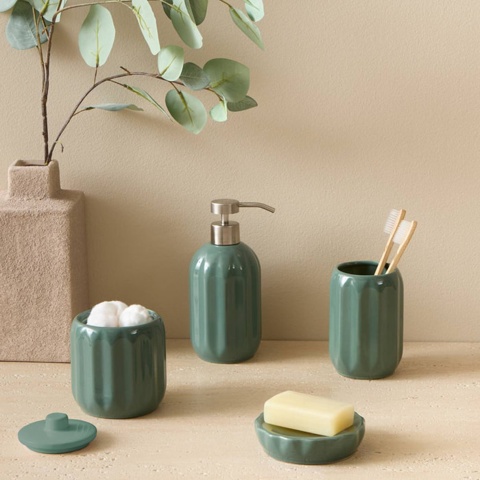 Distributeur de savon Colorama en céramique 450ml vert céladon