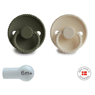 Frigg Pack 2 Chupetes Block Silicona Rope