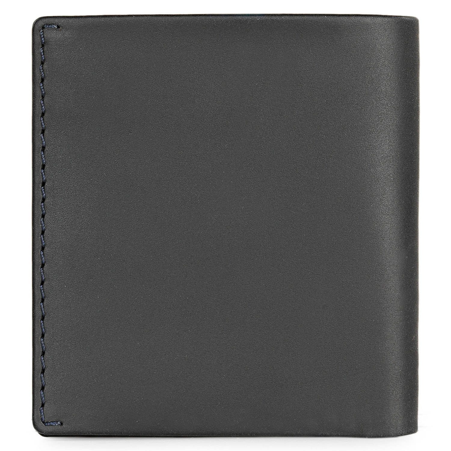 Cartera Hombre Piel Jaslen Lyon Negro-Azul