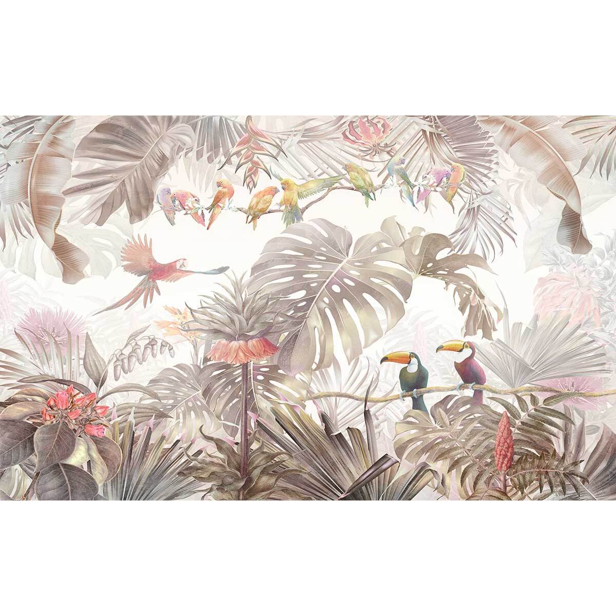 Tableau jungle jardin d'eden - 80x50 cm Toile imprimée