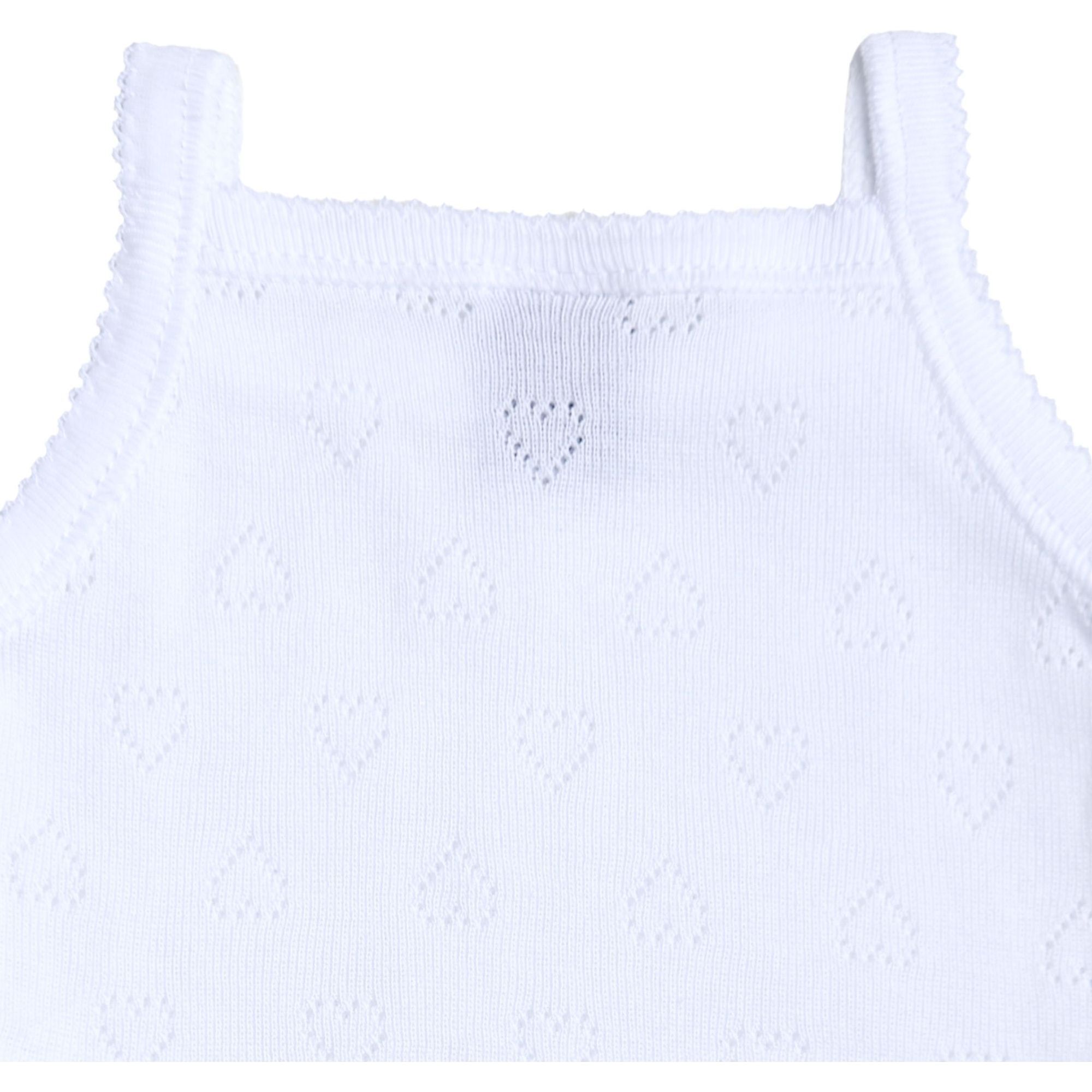 Body bebé tirantes finos calado corazón