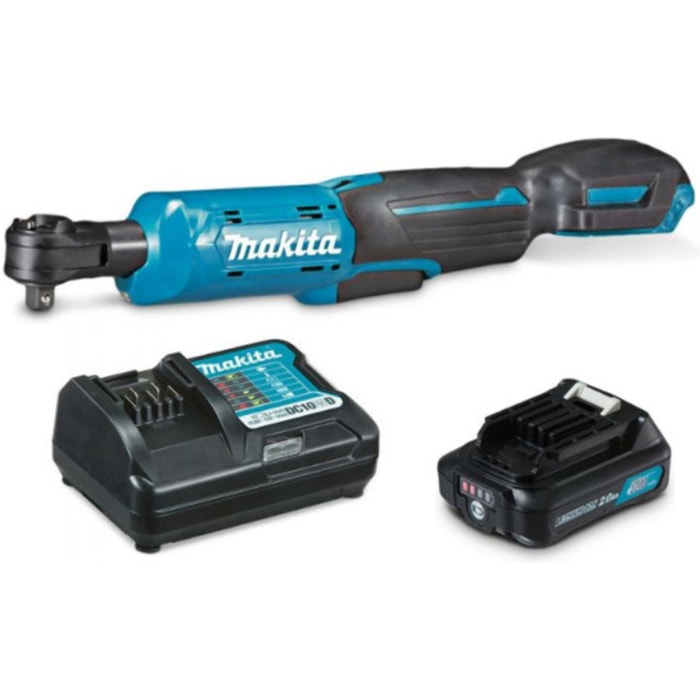 Clé à cliquet 12 V Li-Ion 47,5 Nm - MAKITA - avec 1 batterie 12V 2.01Ah - chargeur - WR100DWA