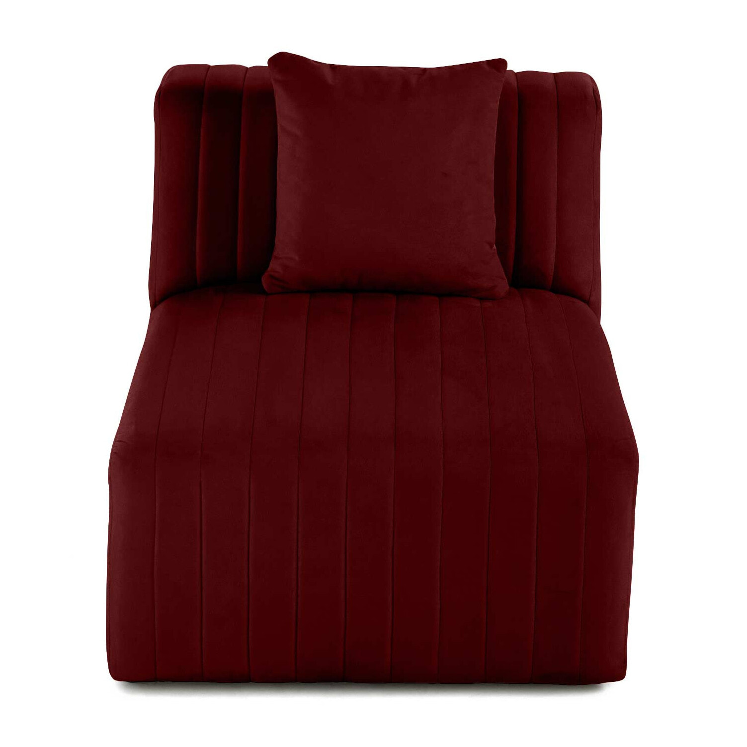 Nova - module d'assise - en velours - Rouge