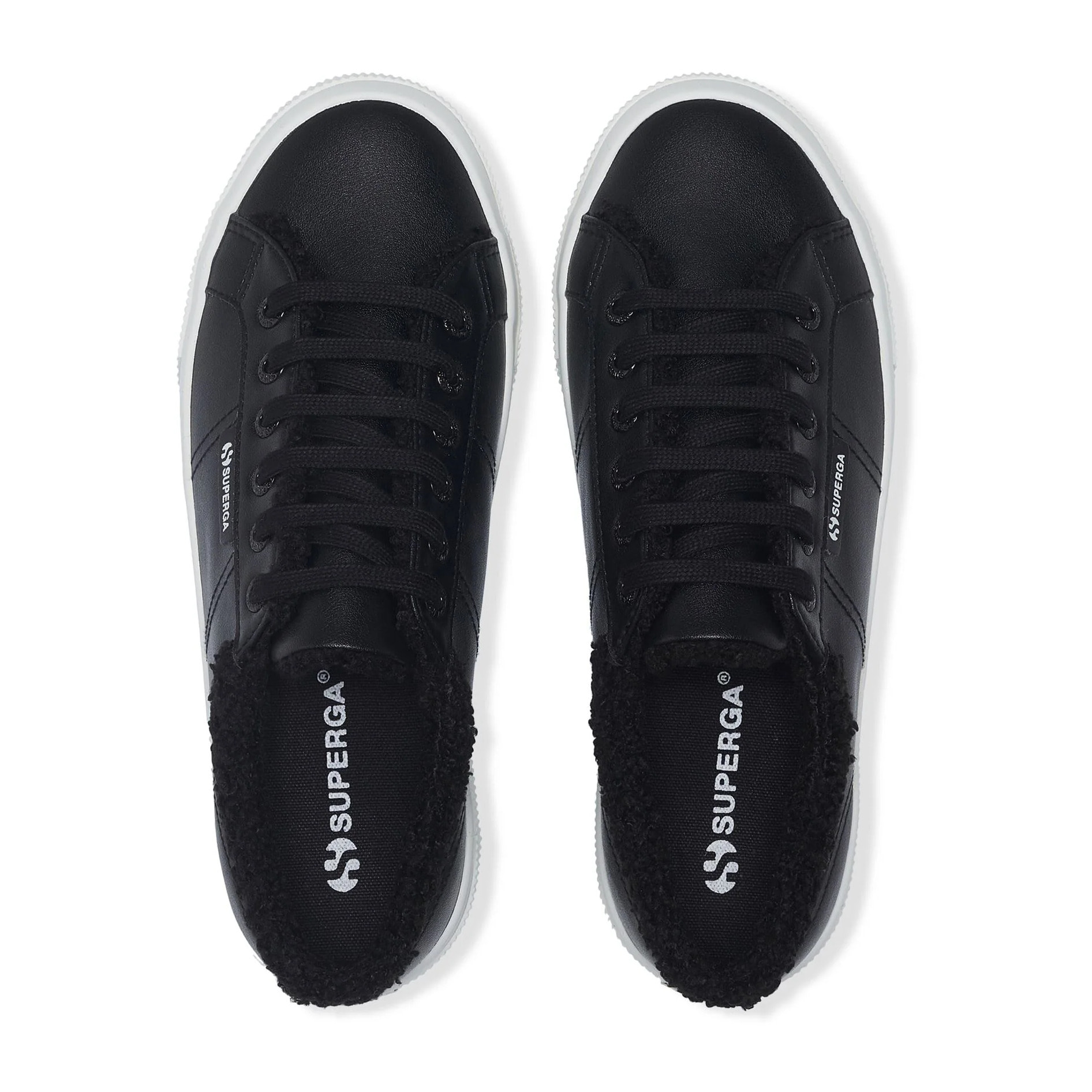 Scarpe da donna Superga Nero 2740 PLATFORM VEGAN MATERIAL