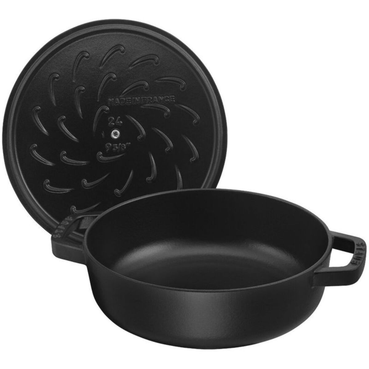 Sauteuse STAUB Chistera 28cm noir mat