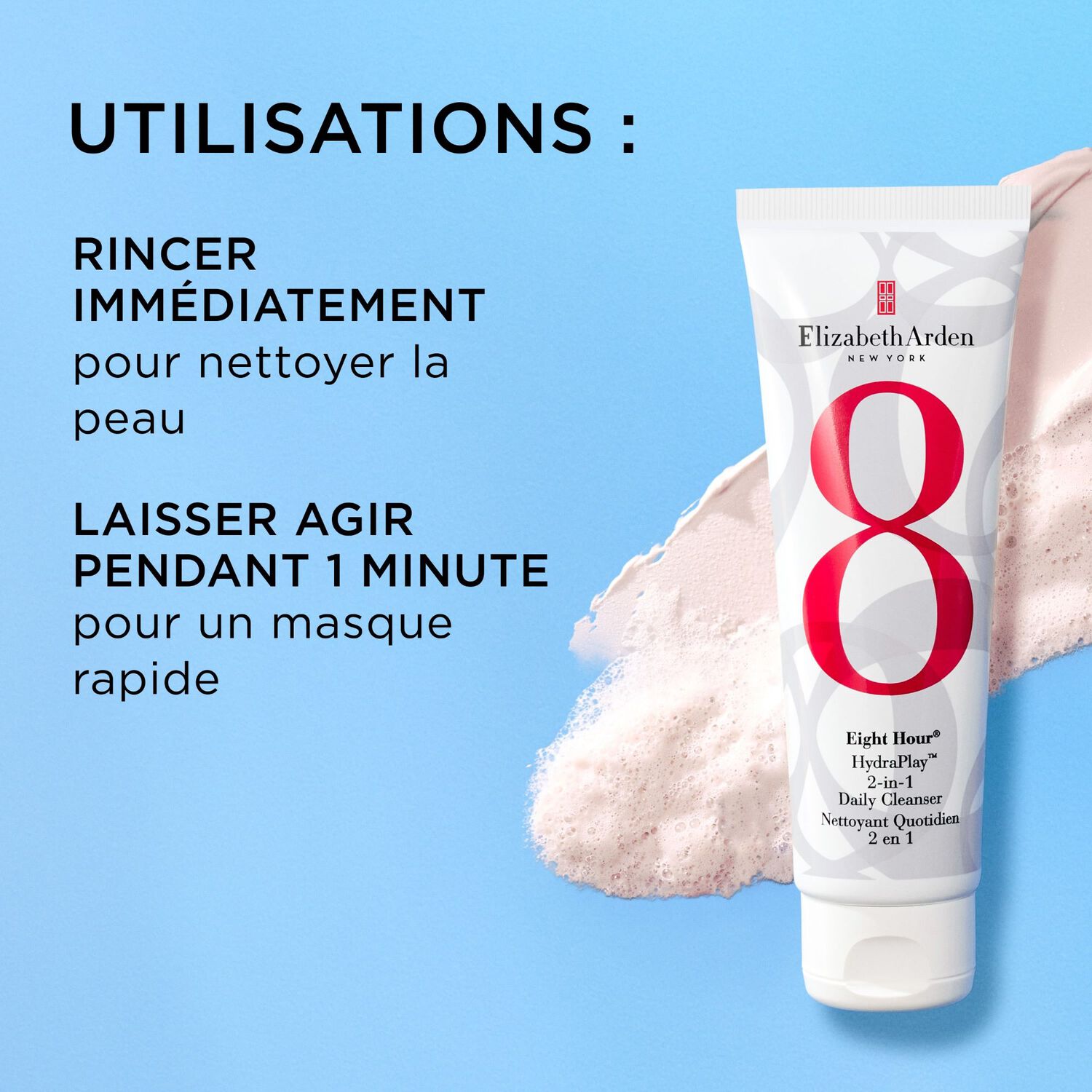 Eight Hour - HydraPlay Nettoyant Quotidien 2 en 1 125 ml