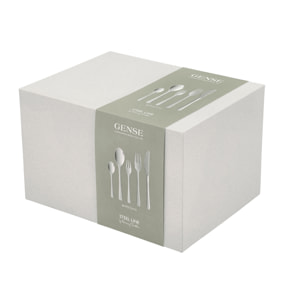 Ensemble de couverts Steel Line 60 pièces Acier poli