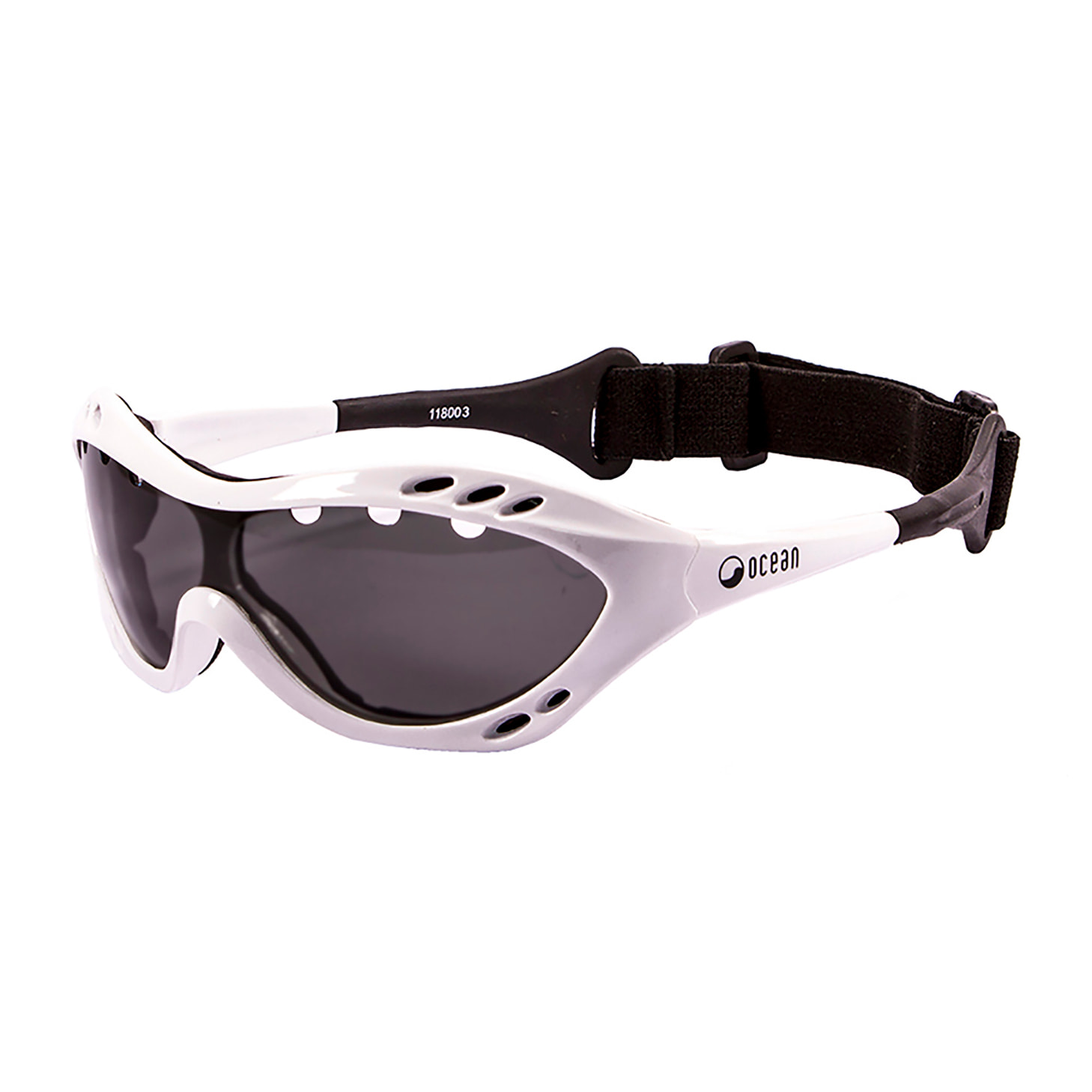 Gafas de deportes acuáticos OCEAN COSTA RICA - Blanco negro / Ahumada