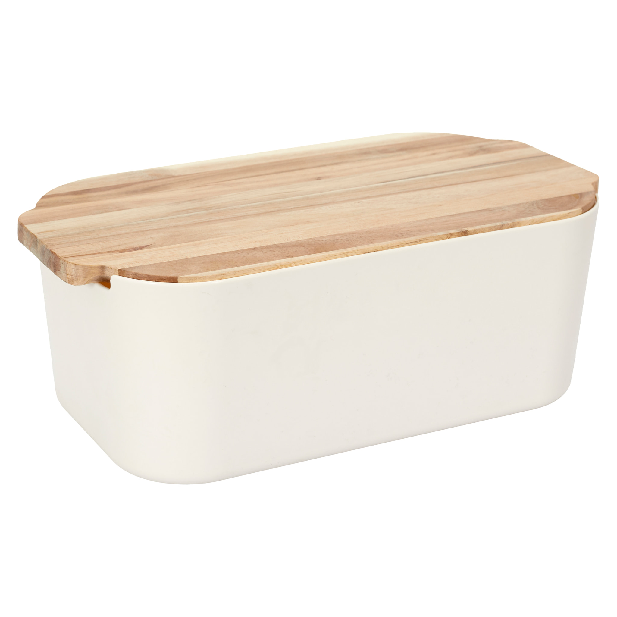 Boite A Pain Couvercle Planche Acacia