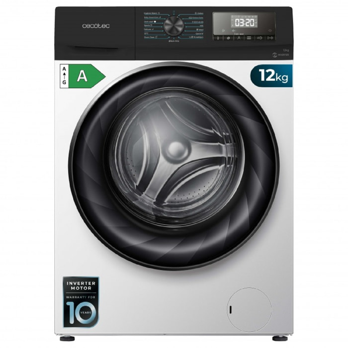 Cecotec Lavadora de carga frontal Lavadora Bolero DressCode 12700 Inverter A