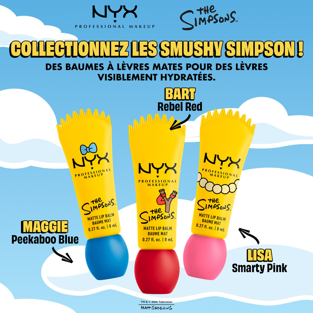 NYX Professional Makeup Collection Limitée The Simpsons Smushy PEEKABOO BLUE