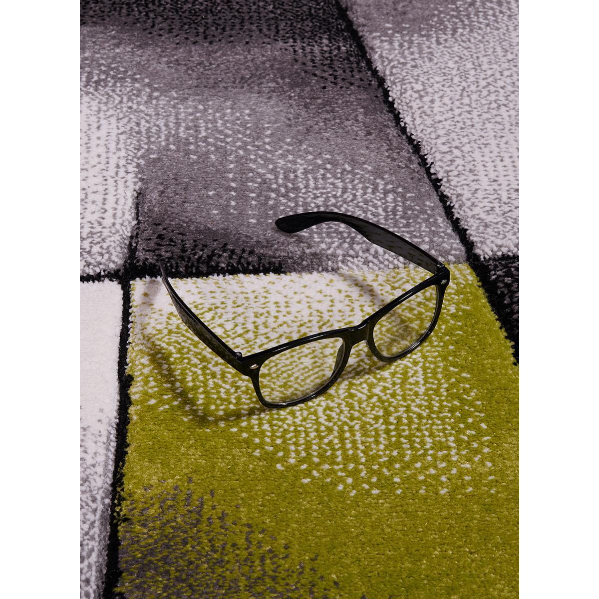 Tapis salon et chambre tissé motif géométrique RAHI