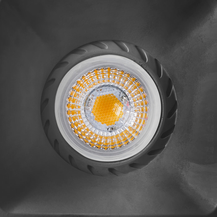 NEÓN SQ Lampe encastrable noire