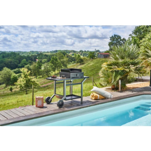 Plancha électrique FORGE ADOUR Modern E 45 A N fonte émaillée à poser, 43.5x42 cm