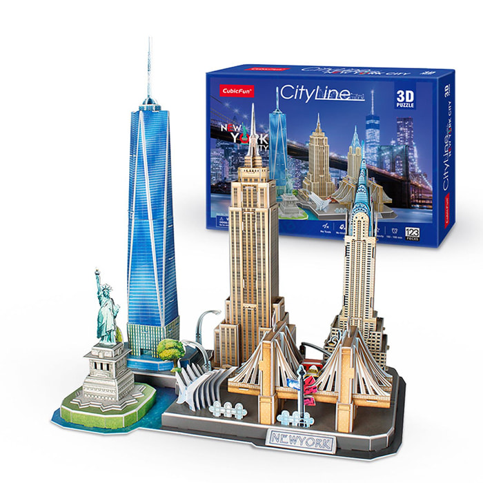 Puzzle 3D Nueva York 37x22,5x42 cm.