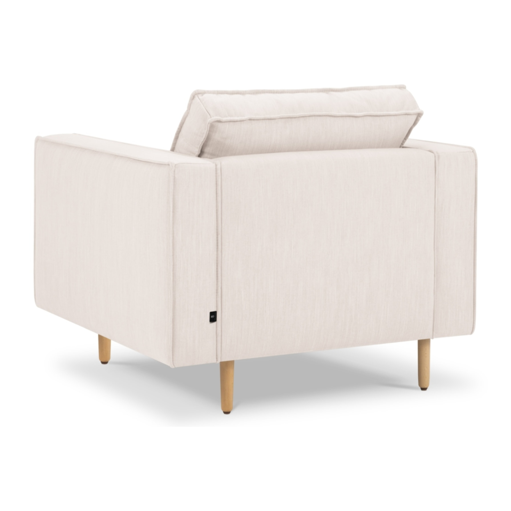 Fauteuil "Alexis" en tissu structurel beige clair