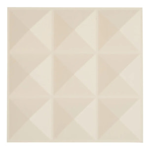 2 stickers muraux Oren diamant 30x30cm beige