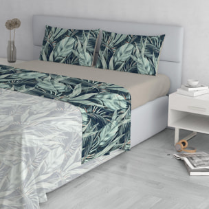 COMPLETO LETTO FASHION MADE IN ITALY MICROFIBRA-TROPICAL MATRIMONIALE