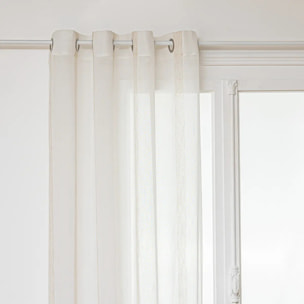Voilage - lin - blanc - 140x240 cm