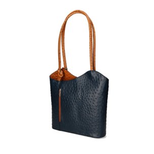 Zaino da donna in vera pelle - Modello Charlotte - 28.0 x 25.0 x 9.0 cm