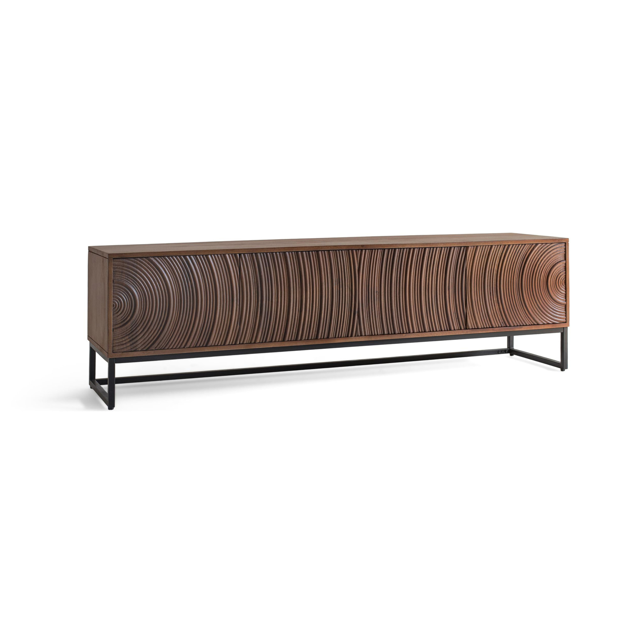 Meuble TV en bois de manguier 170cm style moderne