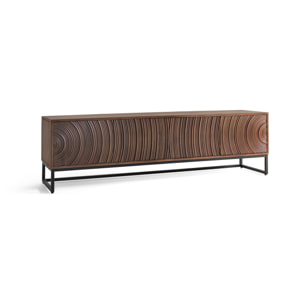 Meuble TV en bois de manguier 170cm style moderne
