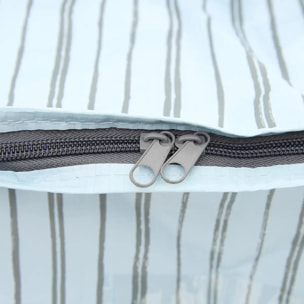 Sac de course avec fermeture zip 49L Bleu