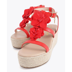 Zeppa con decorazioni floreali