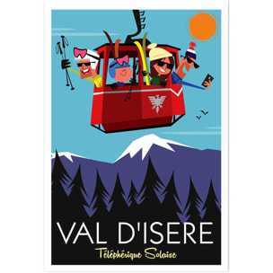 Affiche Ski à Val D'Isère Affiche seule