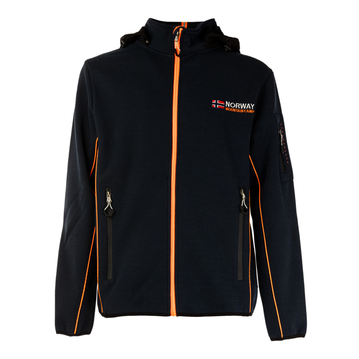 SCUOLA NAUTICA ITALIANA giacca uomo blu/orange fluo