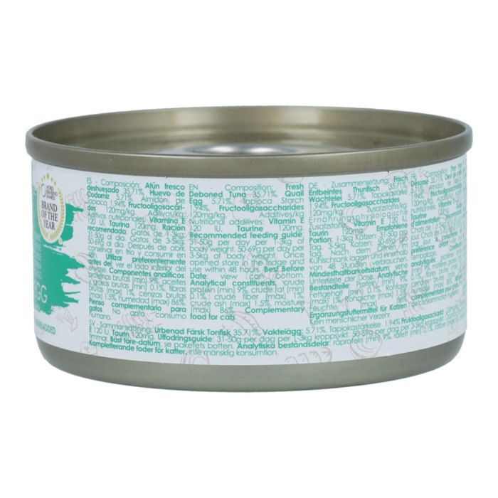 Kit Cat Lata Gravy - Atún & Huevo Codorniz 70 g Comida húmeda para gatos en salsa