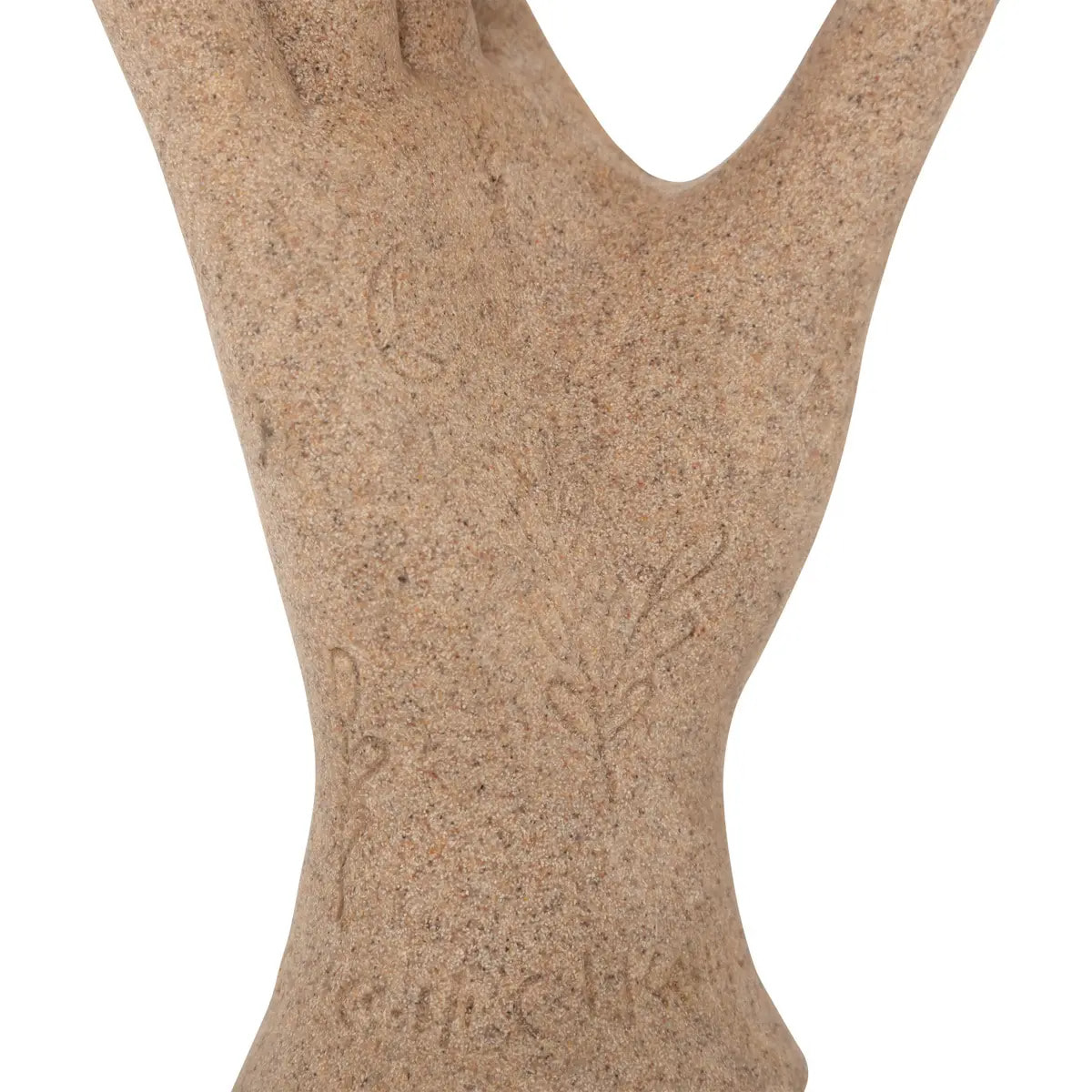 Déco à poser main Samina beige H21cm