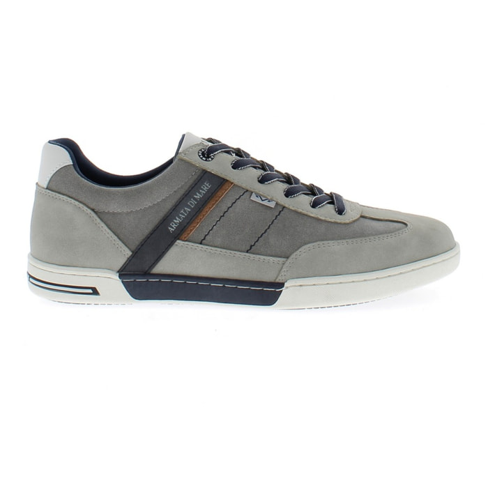 Armata di Mare Scarpe Uomo Sneakers Casual Stringate con Soletta Rimovibile in Memory Foam AMU S25M723 Grey