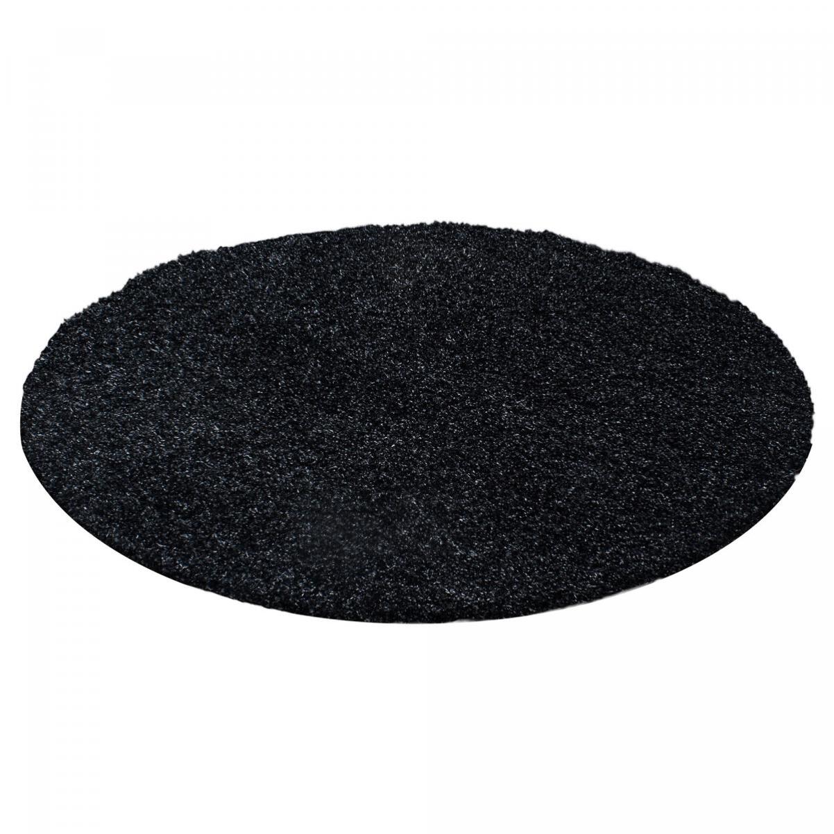 Tapis poils longs shaggy tissé motif uni ZASIVE